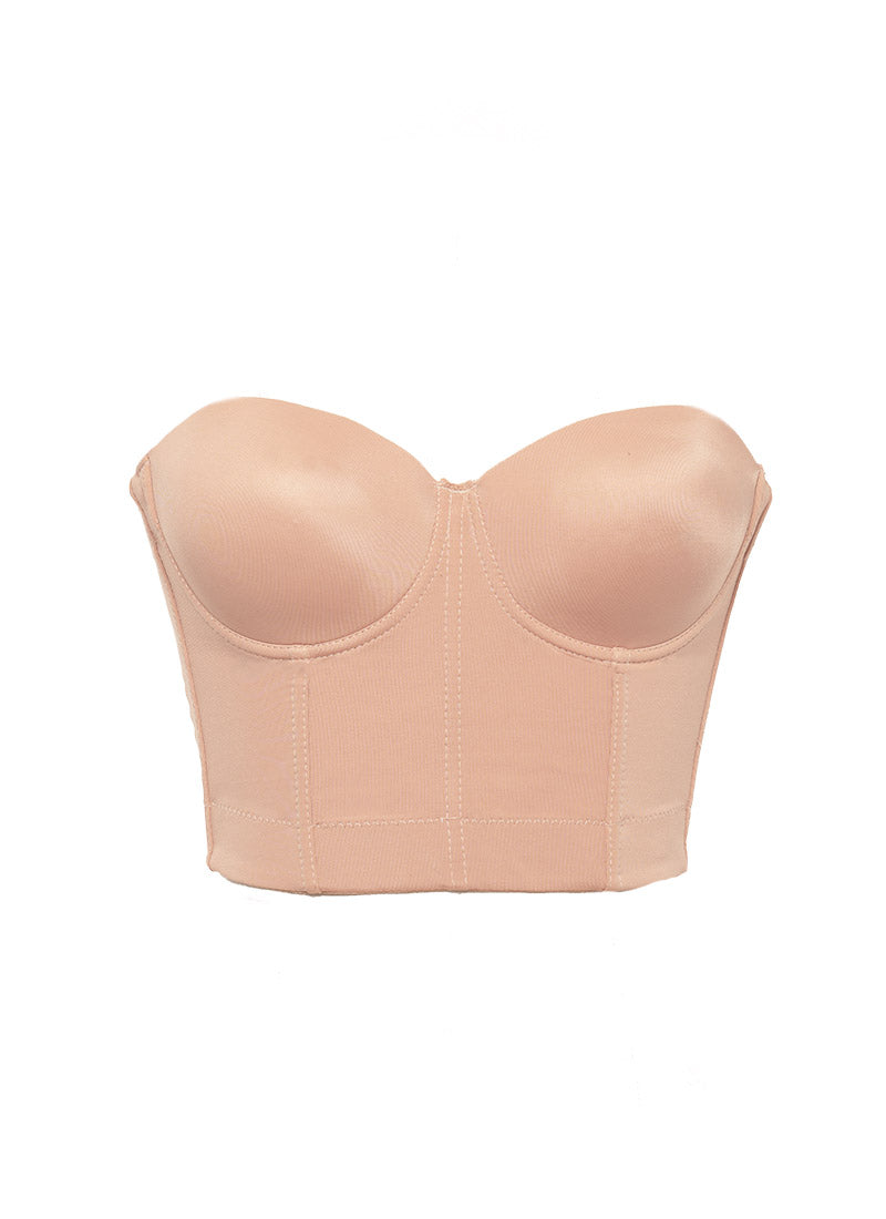 Extended Length Strapless Bra Front