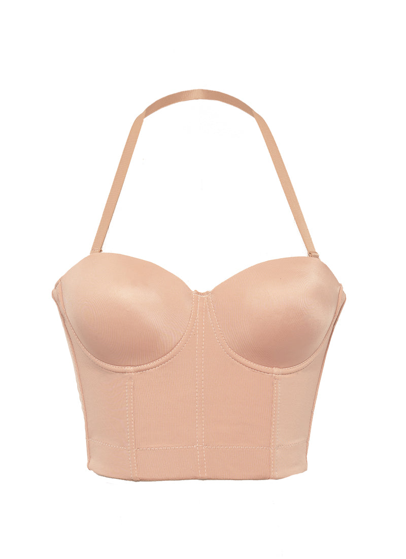 Extended Length Strapless Bra w/Strap Front