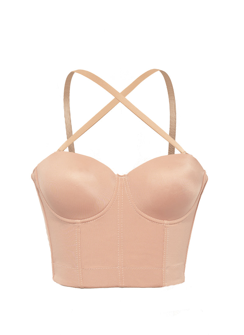 Extended Length Strapless Bra w/Strap 2 Front